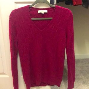Deep pink Loft sweater